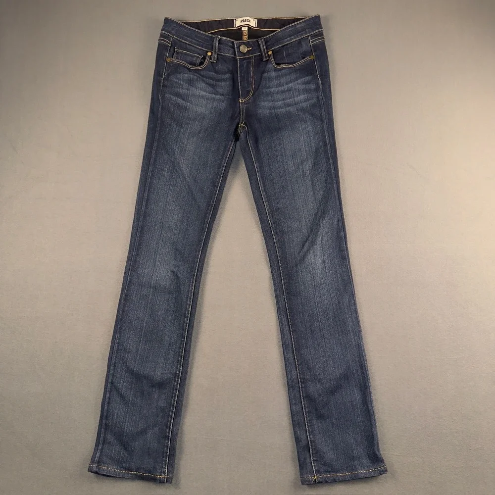 Paige‎ Skyline Straight Vista Dark Wash Jeans 1139521-1447 Size 27